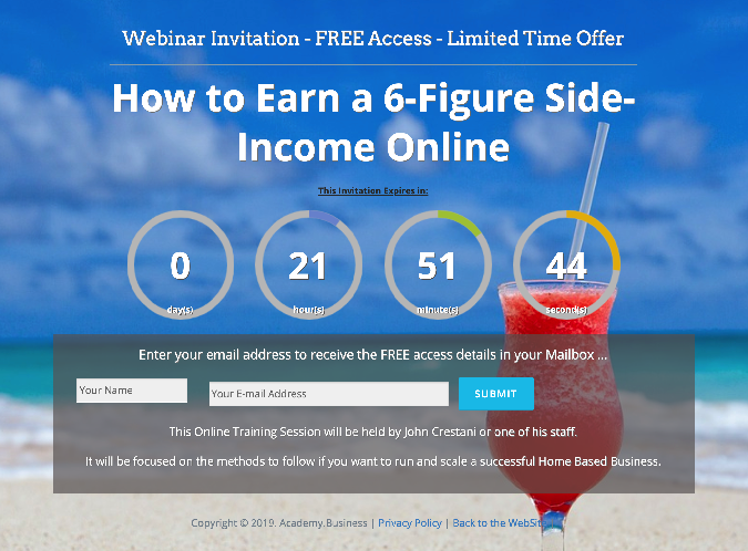 form in squeeze page