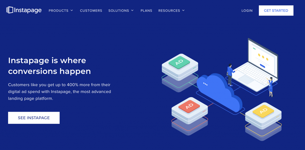 instapage website