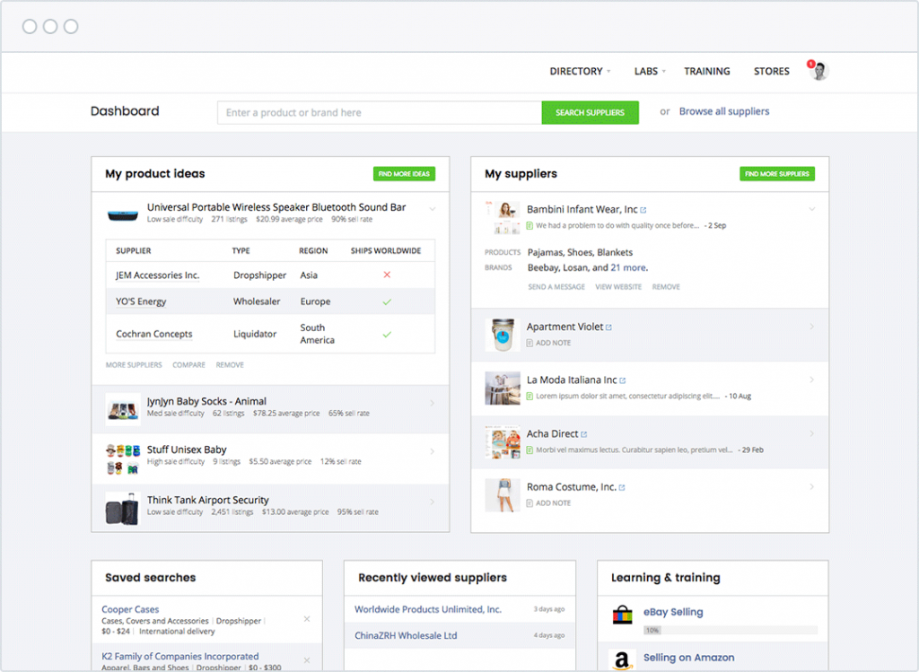 salehoo directory to find new dropshipping suppliers
