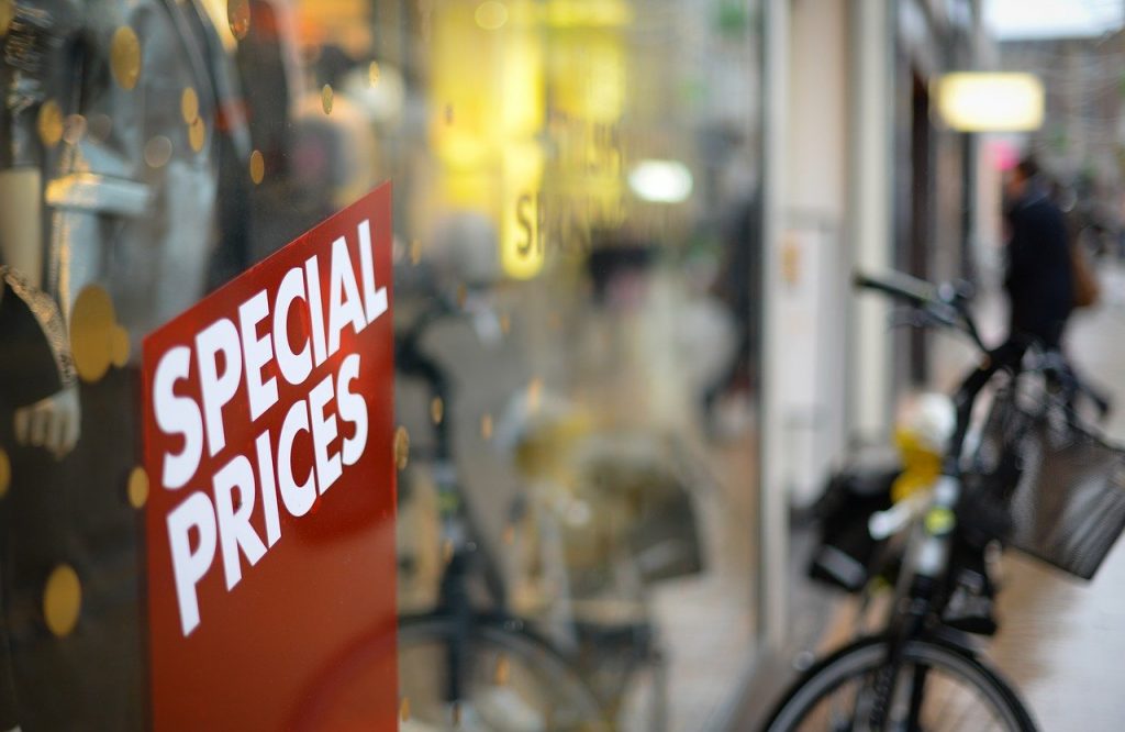 offering special prices, discounts or incentives