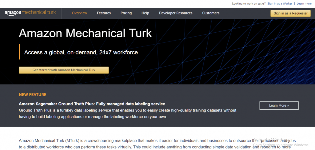 amazon mechanical turk small jobs