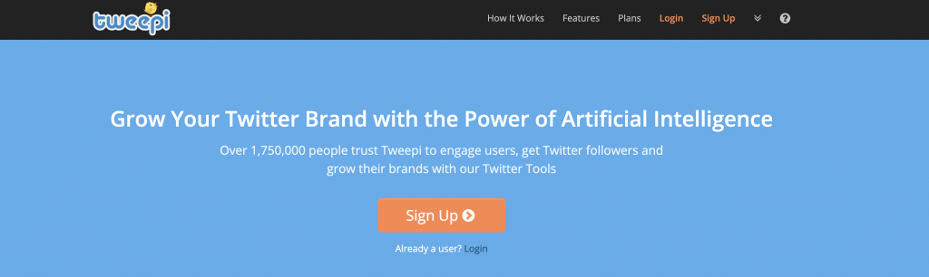 tweepi and artificla intelligence applied on your twitter brand