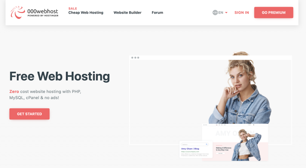 free wordpress hosting with 000 webhost