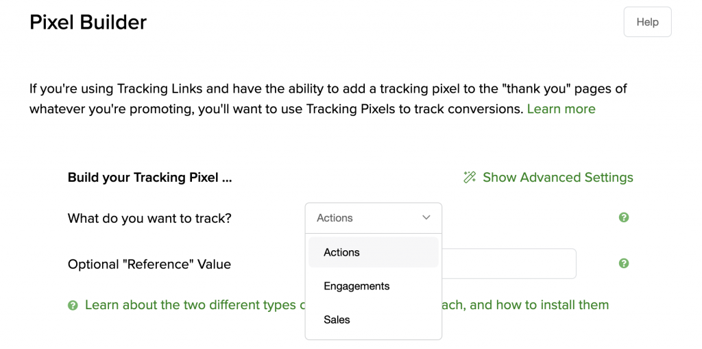 setting up clickmagick tracking pixel