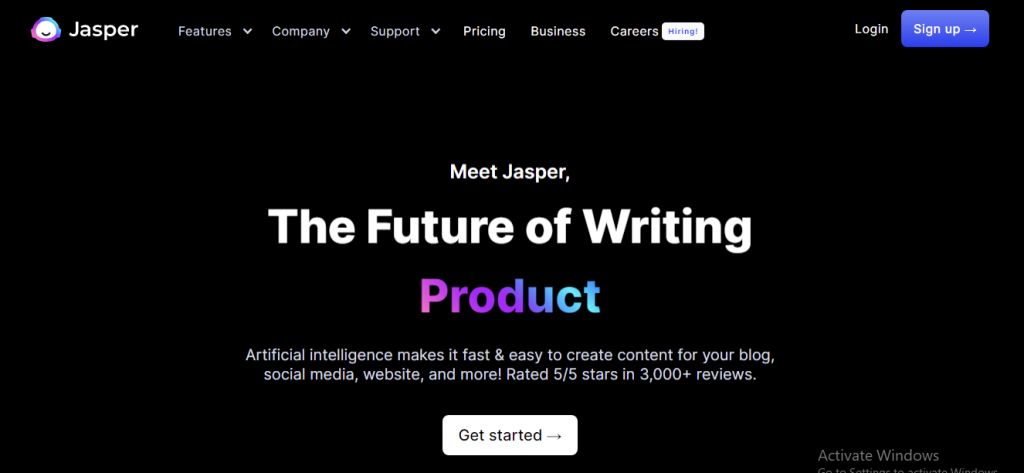 jasper is a great help for copywriters that need inspiration